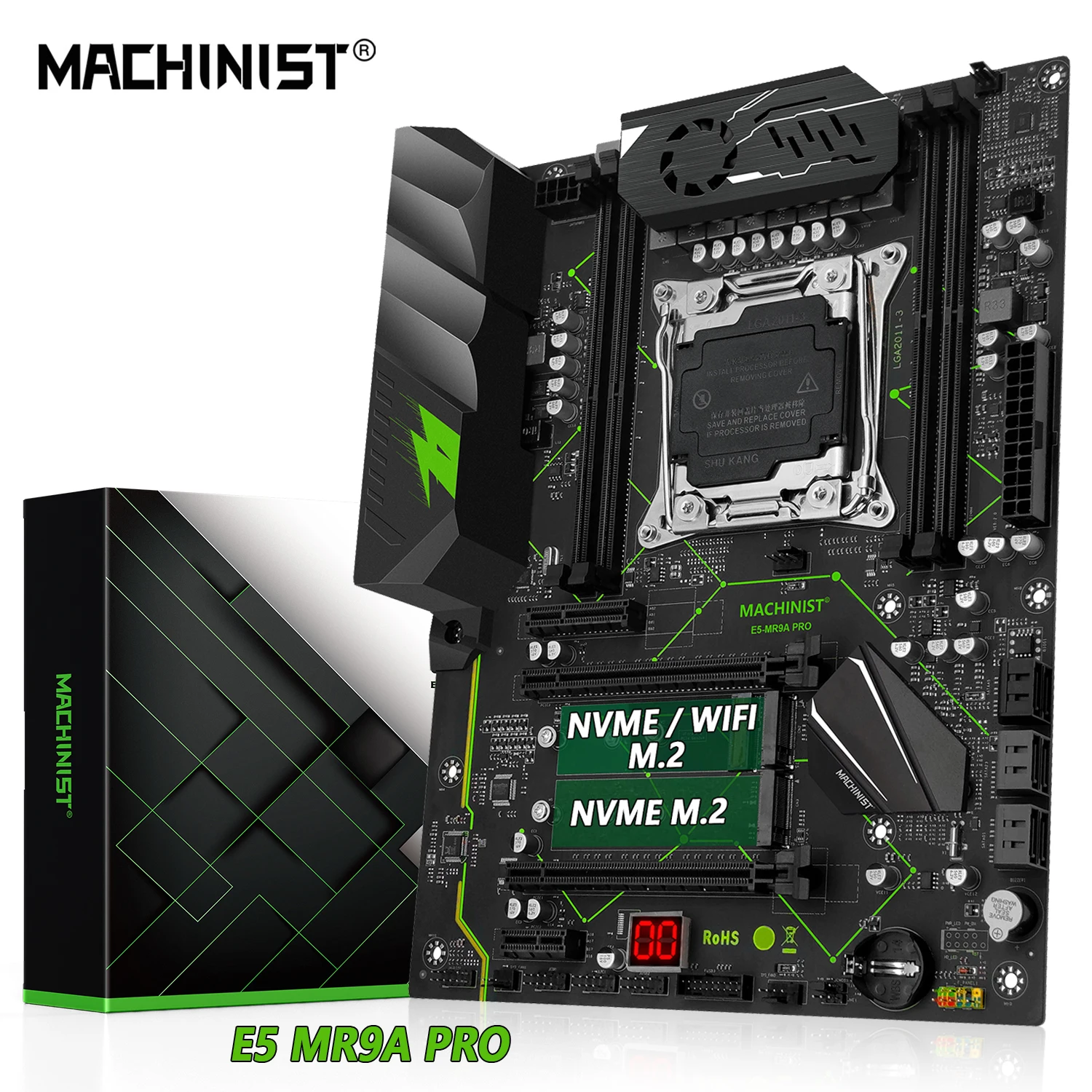 Machinist E5 MR9A PRO ATX     LGA 2011-3 Xeon E5 V3 V4   DDR4 RAM   NVME M.2