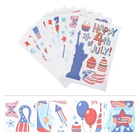 sheets of stickers creative window stickers american flag gnome stickers independence day stickers for home party