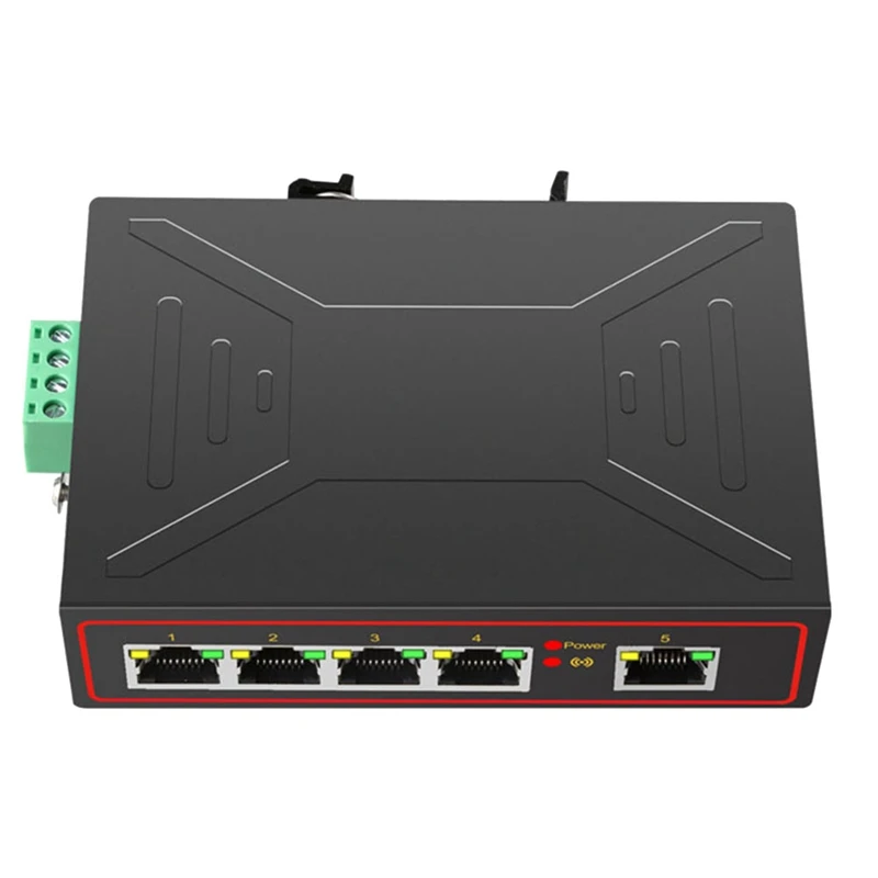 

Plug And Play 5 Ports 100M Industrial Network Switch RJ45 Hub Internet Splitter RJ45 Switch