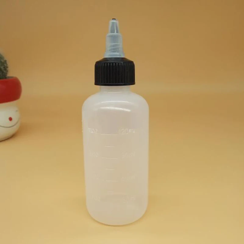 

50 шт., полупрозрачная бутылка для мытья лица, 120 мл