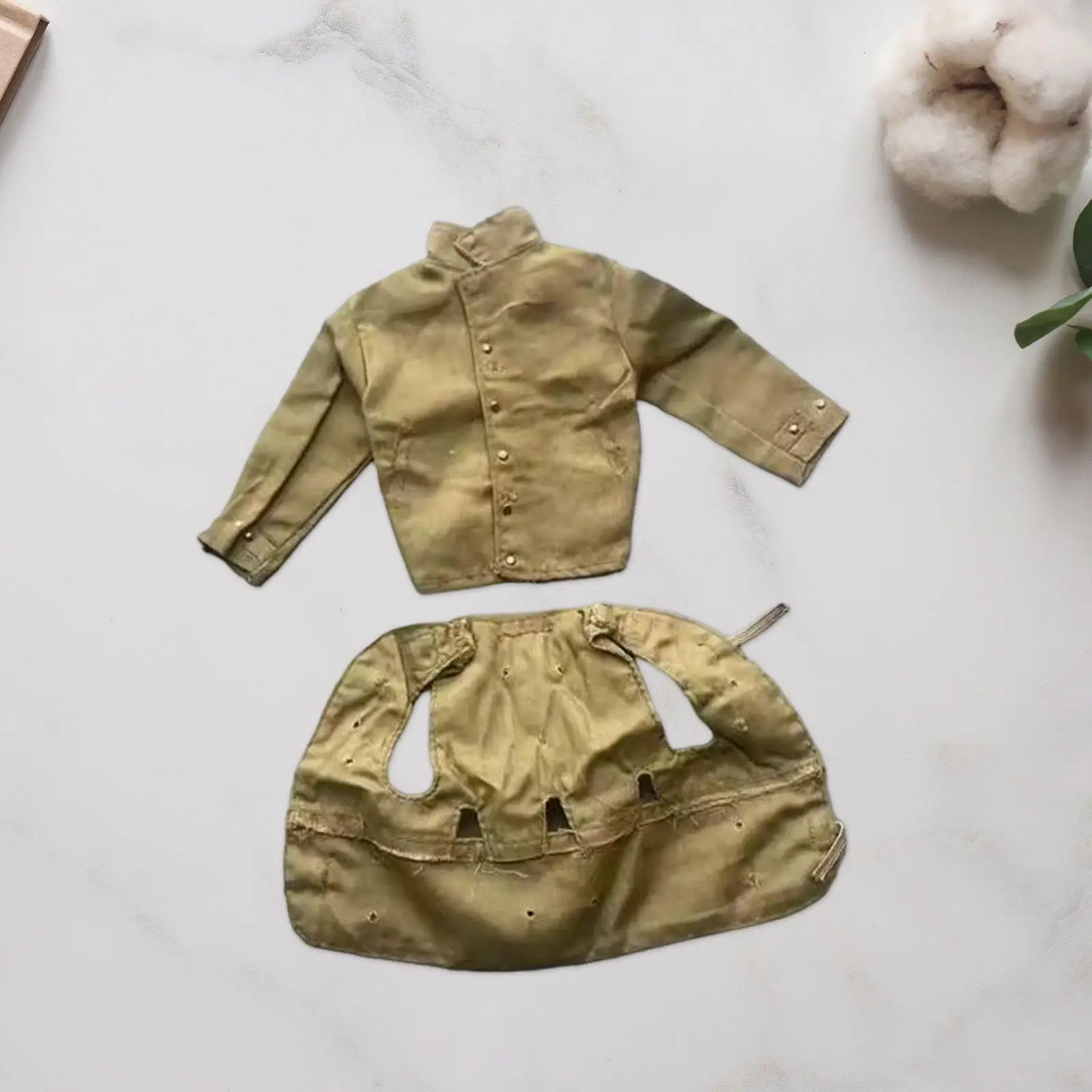 2x1/6 мужская фигурка куртка и жилет миниатюрная одежда кукольная ручной работы