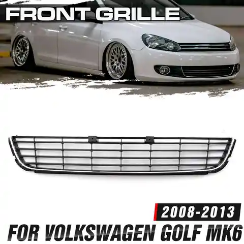 MK6 решетка-гриль передний нижний центральный бампер решетка-гриль хромированная панель отделки для VOLKSWAGEN для VW для GOLF MK6 2008-2013