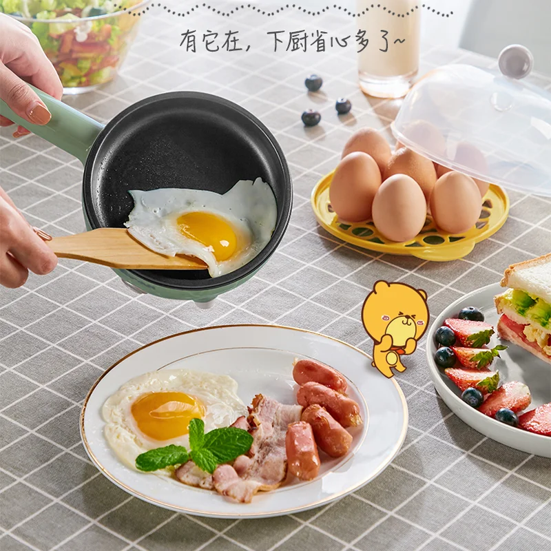 

220V 350W Electric Frying Pan Non-stick Household Mini Portable Electric Breakfast Making Machine Multi Cooker
