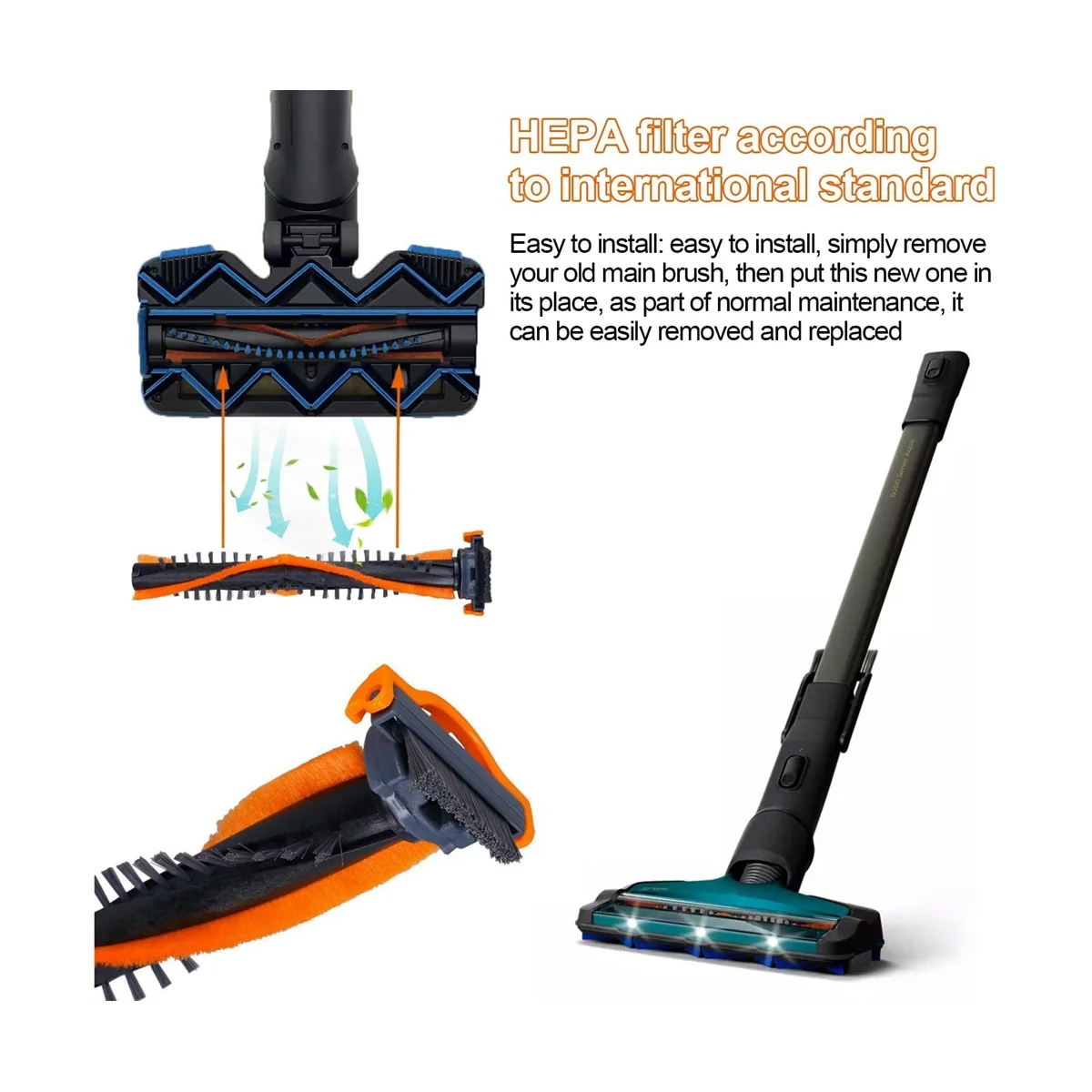 Сменная щетка для Philips CP0667 Speedpro Max 360 ° FC6 XC7/8 запчасти беспроводного ручного