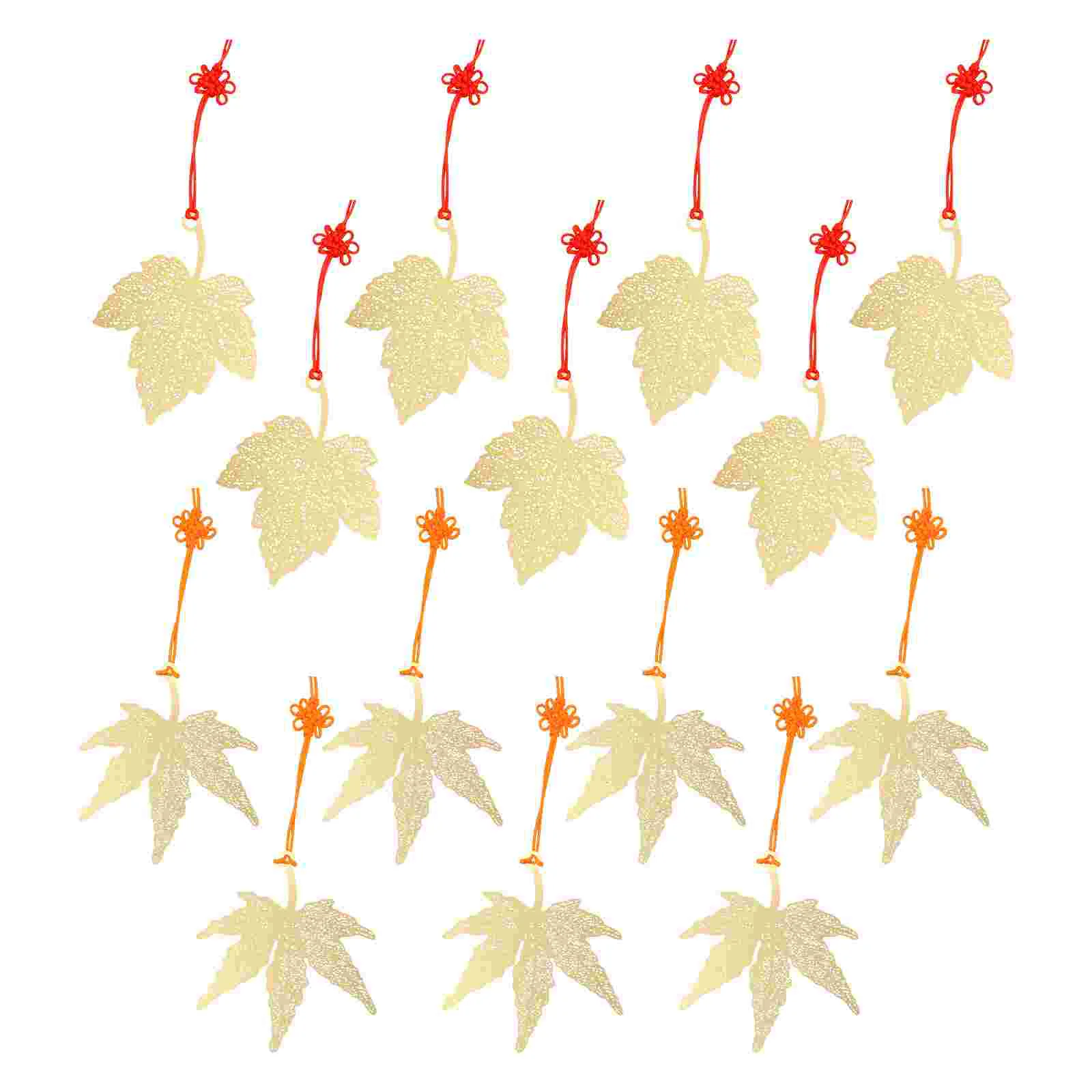 

14pcs Fall Leaves Maple Leaf Ornament Xmas Tree Adornment Thanksgiving Ornament Party Decor Supplies Hanging Christmas Adornment