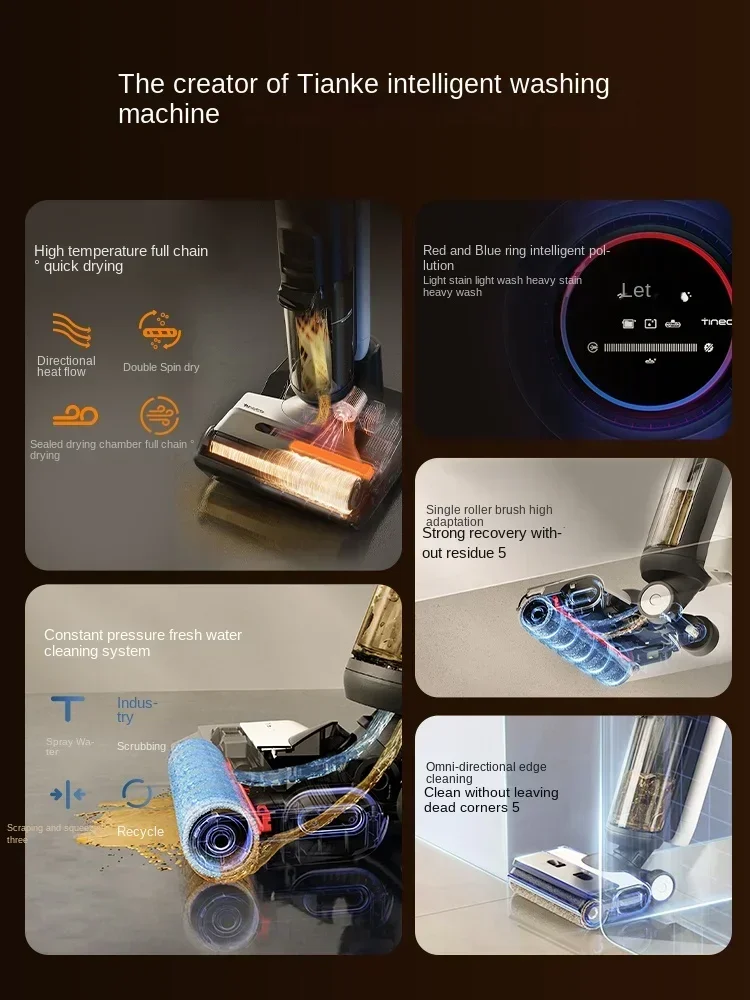 TINECO Wiper Pro Стиральная машина для пола Всасывающая и перетаскивающая