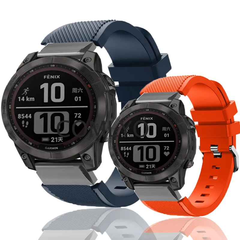 

Watchband for Garmin Fenix 7X 6X Pro Solar Enduro 5X Plus 3HR Descent MK1 Mk2 Mk2i Watch Band Strap TPU Silicone Soft Belt