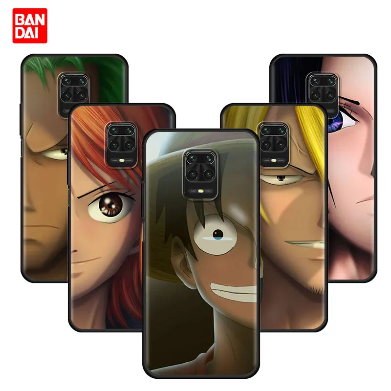 

One Piece Zoro Luffy Case for Redmi Note 9s 9 7 8 8t 8Pro 10 10Pro 11 11t Pro Plus 4G 5G Black Funda Cover Silicone