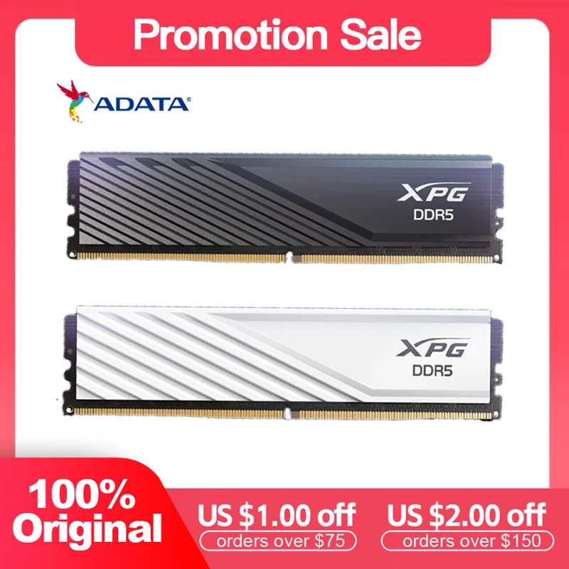 

ADATA XPG LANCER Blade DDR5 16G/16Gx2 6000Mhz 6400MHz DRAM Module Memoria PC Desktop RAM U-DIMM Memory card support Intel & AMD