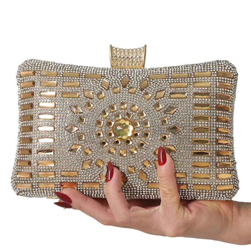 

CYY 2023 New Sunflower HandBag Diamond Banquet Bag Women's Evening Party Bag Celebrity Dress Bag Chain Underarm Bag