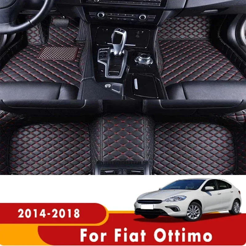 3D ковры для Fiat Ottimo 2018 2017 2016 2015 2014 автомобильные коврики водонепроницаемые кожаные
