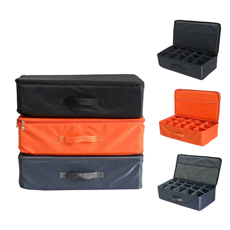 Interval For Protective Box Tool Case Lining Removable Zippered Partition File Bag