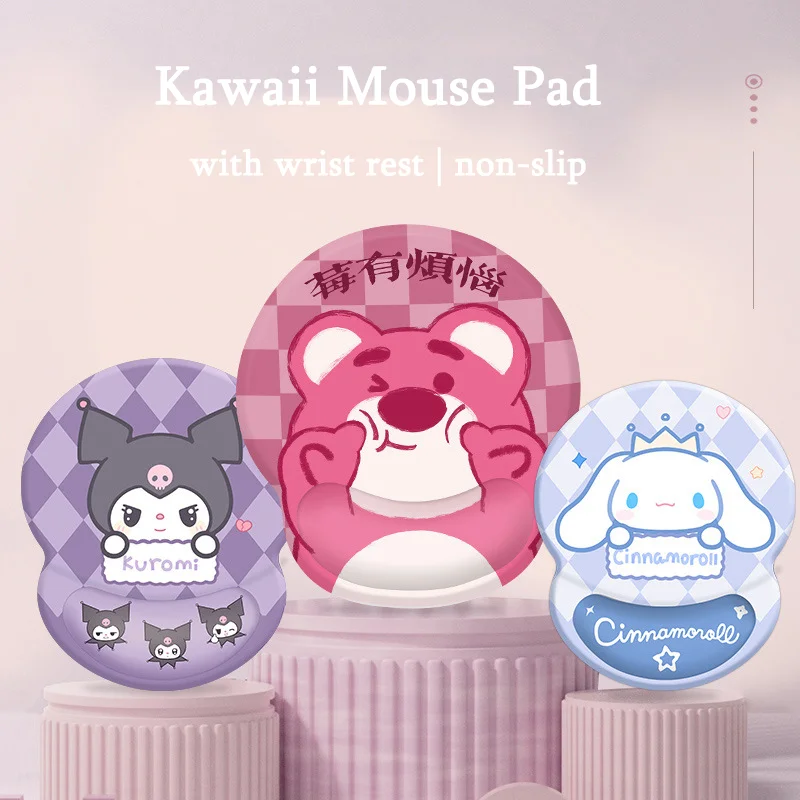 

Kawaii Anime Mouse Pad With Wrist Rest Ergonomic 3D Cute Cartoon Mousepad Hand Support Mice Mat For Office Laptop Computer Gamer