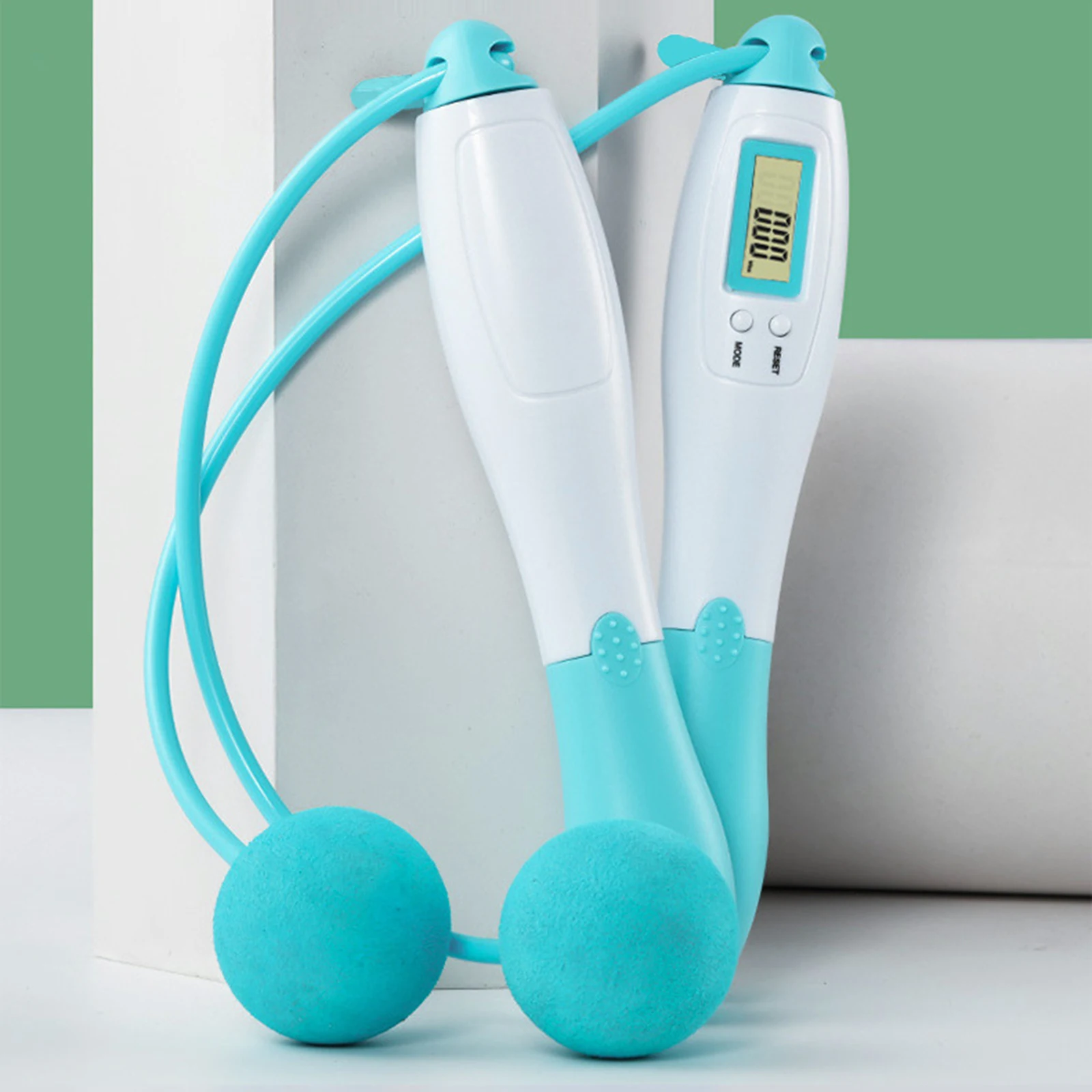 

Adjustable Jump Rope LCD Digital Counting Skipping Ropes with Calorie Counter Timer Tangle-Free Jump Tool for Weight Loss