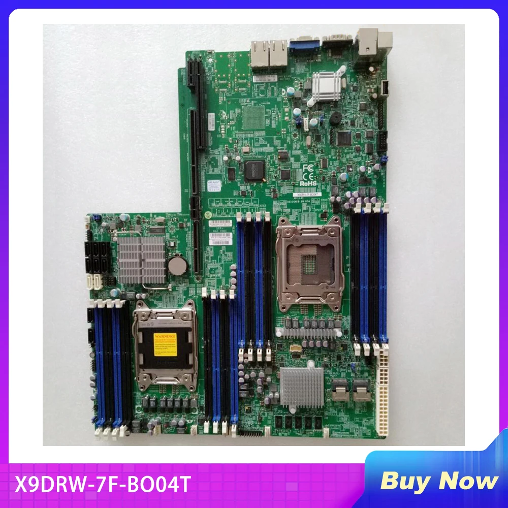 

Two-way For SuperMicro Server Motherboard X9DRW-7F-BO04T LGA2011 Support E5-2600V2 Will Test Before Shipping