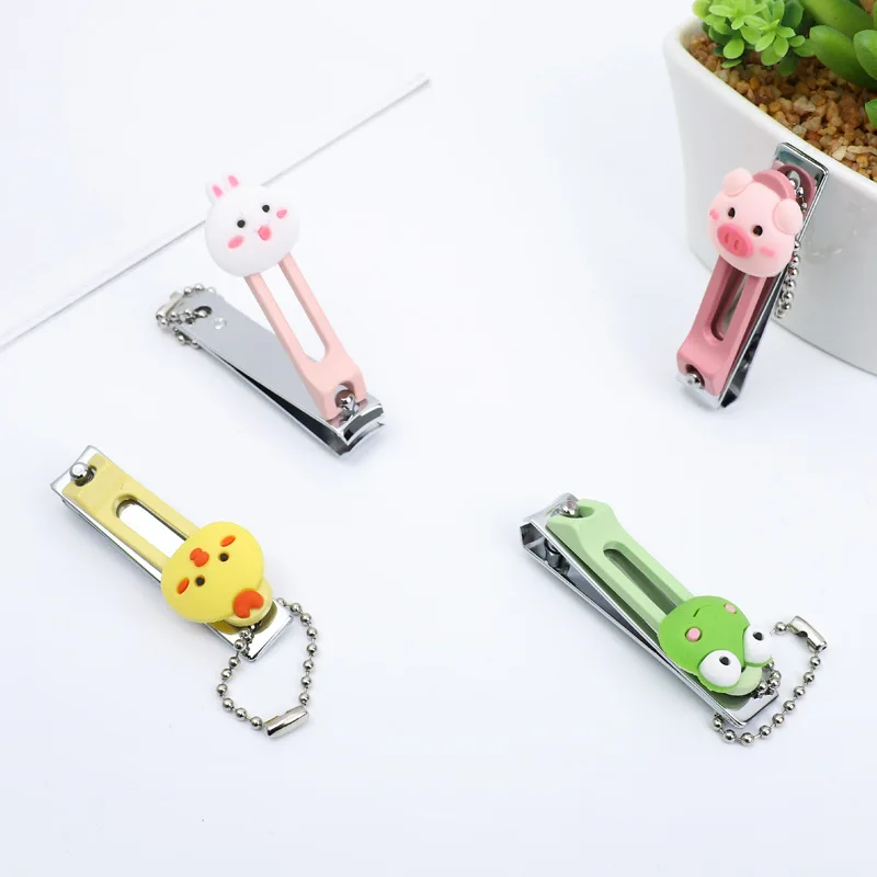 Набор кусачек для ногтей с милыми животными маникюрные наборы из нержавеющей