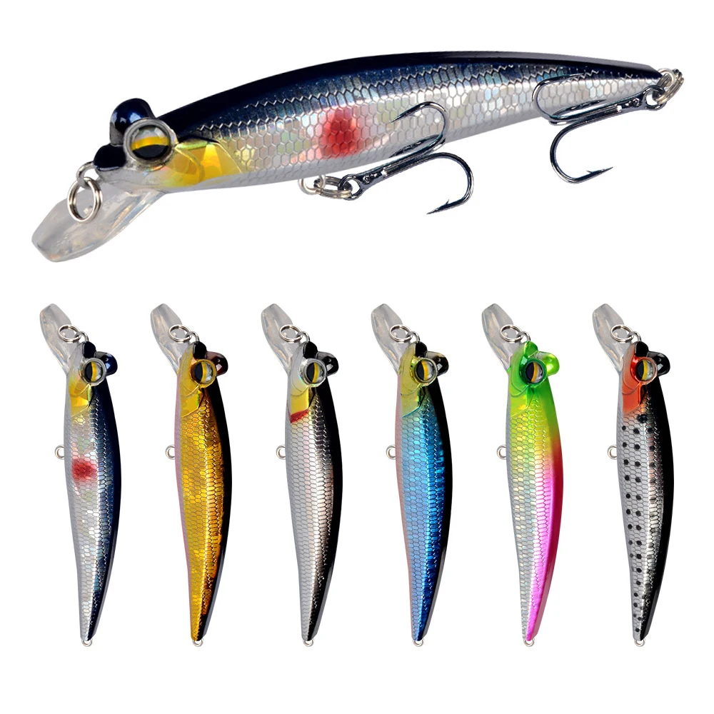 

1 шт. приманка в виде гольяна 10 см, 10,5 г с тройным крючком, 6 цветов, свимбейт, приманки, тонущие кренкбейты, приманка для ловли окуня, карпа, Сна...