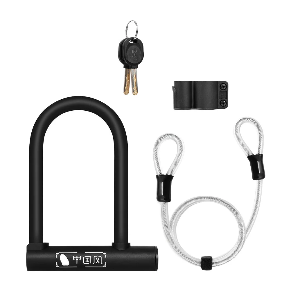 

1 pc Protective Sturdy Durable Useful Outdoor Bike Lock Anti-theft Lock Bike Supply