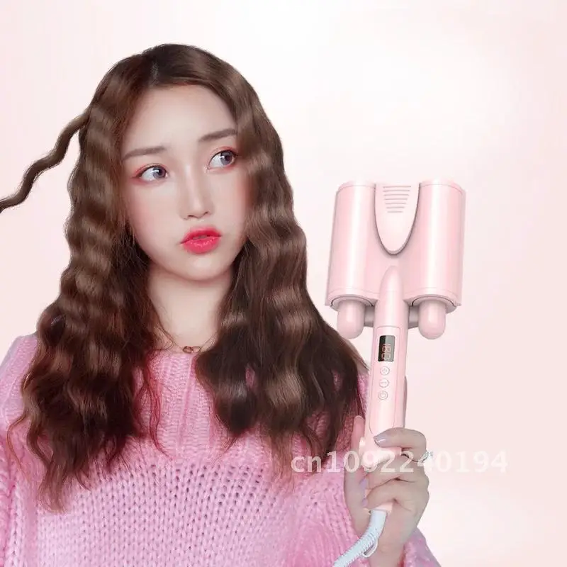 Щипцы для завивки волос большая волна светодиодный утюг керамические глубокие
