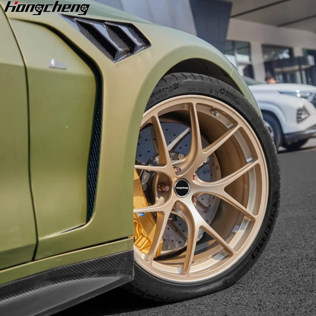 Фото Новая модель кованых дисков 26OEM Custom Deep Concave 16, 17, 18-24 дюйма, 5x112, 5x114.3, 5x120, из алюминиевого сплава для G80 M3 M4 №5