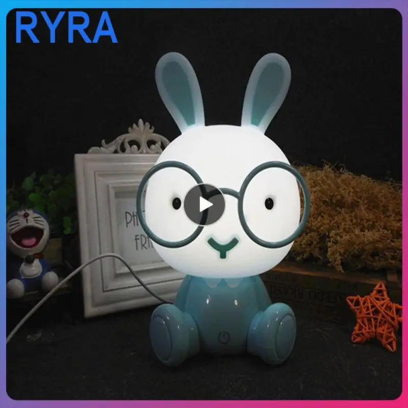 

Led Night Light Usb Cute Rabbit Animal Desk Lamp Christmas Gifts Children Kids Room Ornaments Eye Protection Desk Lamp Classic
