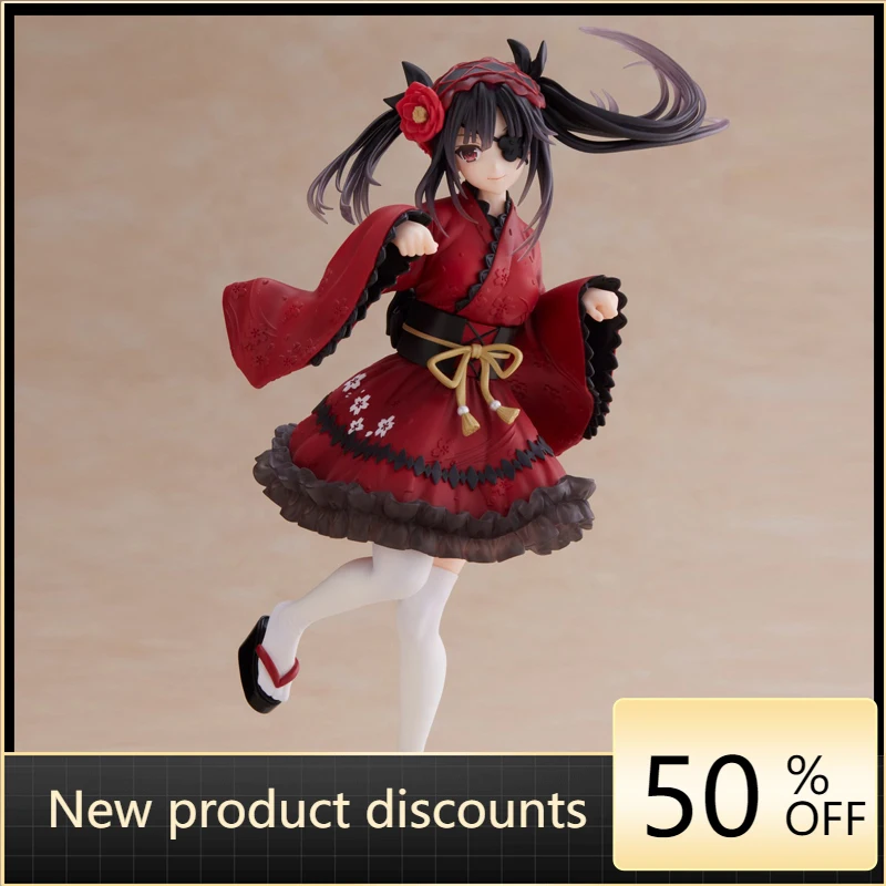 

100% оригинальная реальная экшн-модель из ПВХ Taito Tokisaki Kurumi, коллекционная кукла, подарок