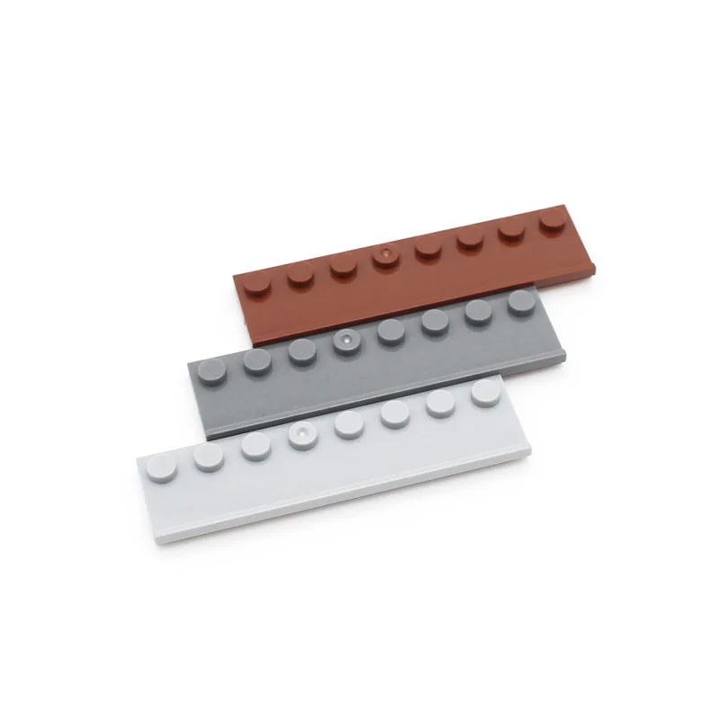 

100 г/пакет, MOC Plate 30586, модифицированные строительные блоки 2x8 с дверной направляющей, детали «сделай сам», электрические развивающие блоки, детские игрушки