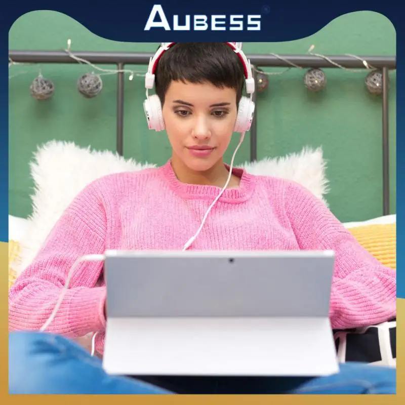 

Universal Cat Earmuffs Headphone Headset Decorations Headphone Silicone Cat Ear Pendant Earphone Accessories