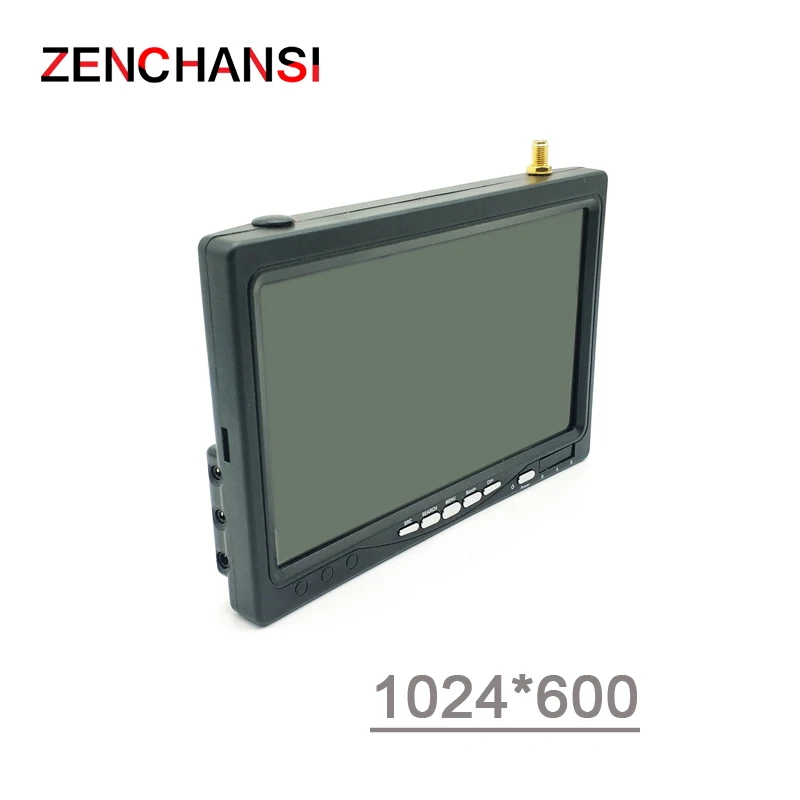 5 8G 48CH 7-дюймовый TN 1024*600 TFT ЖК-экран fpv монитор поддержка аккумулятора для