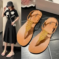 2022 summer women sandals high quality beach sandals solid beach slippers anti slip flip flops casual shoes simple home shoes
