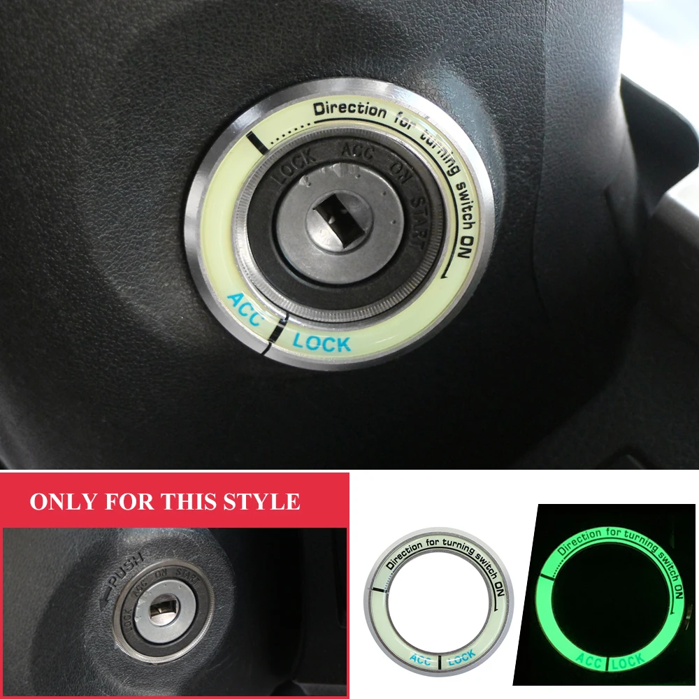 1 шт. Автомобильная наклейка s светящаяся наклейка на зажигание кольцо для ключей крышка переключателя отделка Наклейка для Toyota Corolla 2014 2015 2016 2017 аксессуары