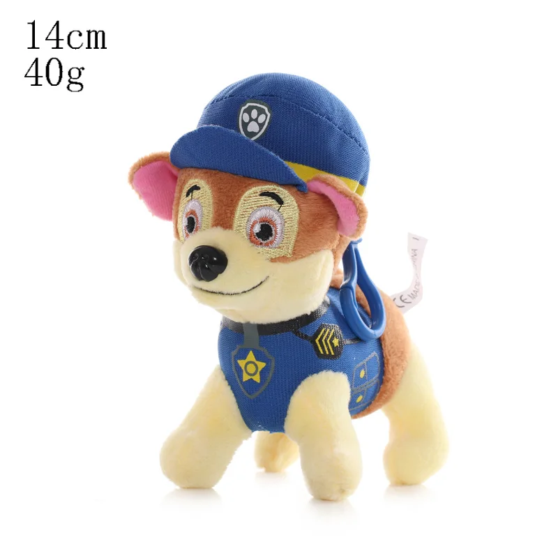 

Paw Patrol Plush Toy 14cm Bag Pendant Cartoon Plush Children's Toy Chase Skye Marshall Rubble Rocky Everest Tracker Zuma