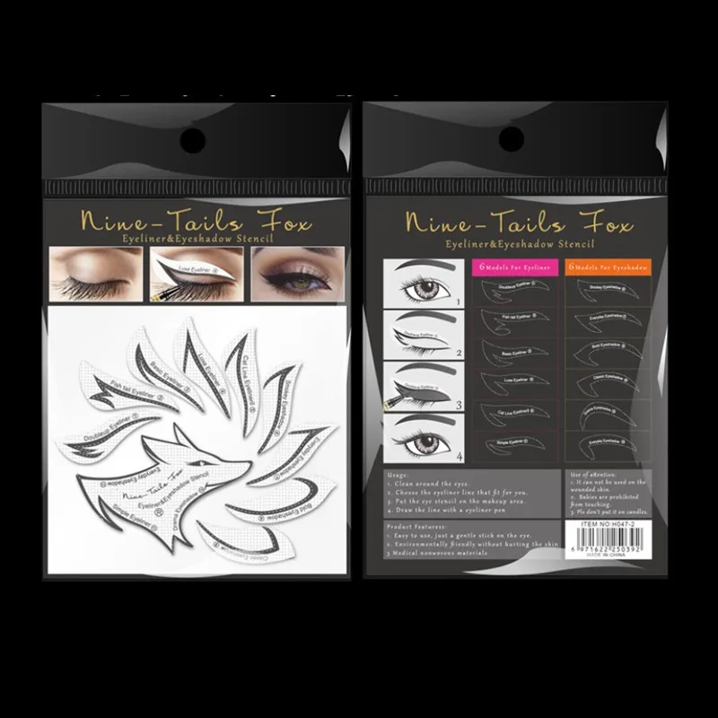 

Non-Woven Eyeliner Makeup Stencils Eye Makeup Template Stickers Card 4 Styles Eyeliner Eyeshadow 3 Minute Lazy Shaping Eye Tools