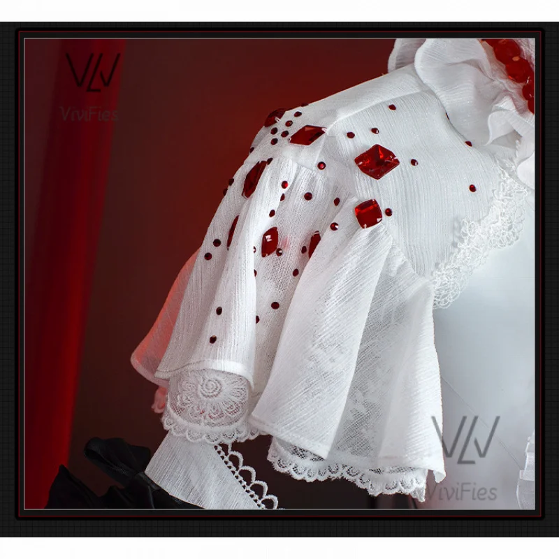 Coquelic косплей костюм парик игра дорога до нигде белое платье сексуальная форма