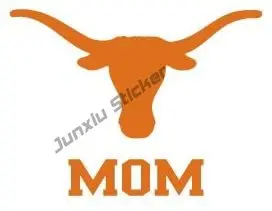 

TEXAS LONGHORNS MOM Clear Vinyl Decal Car Truck Cover Scratches Sticker Helmet Decal Motorcycle Sticker Car Camper Accessories