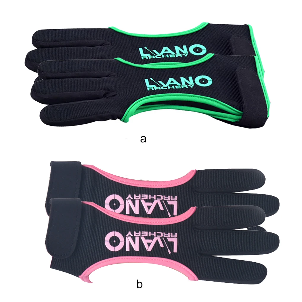 

Перчатки для стрельбы из лука, регулируемые декоративные перчатки с тремя пальцами, удобный исправный светильник, перчатки для стрельбы по ...