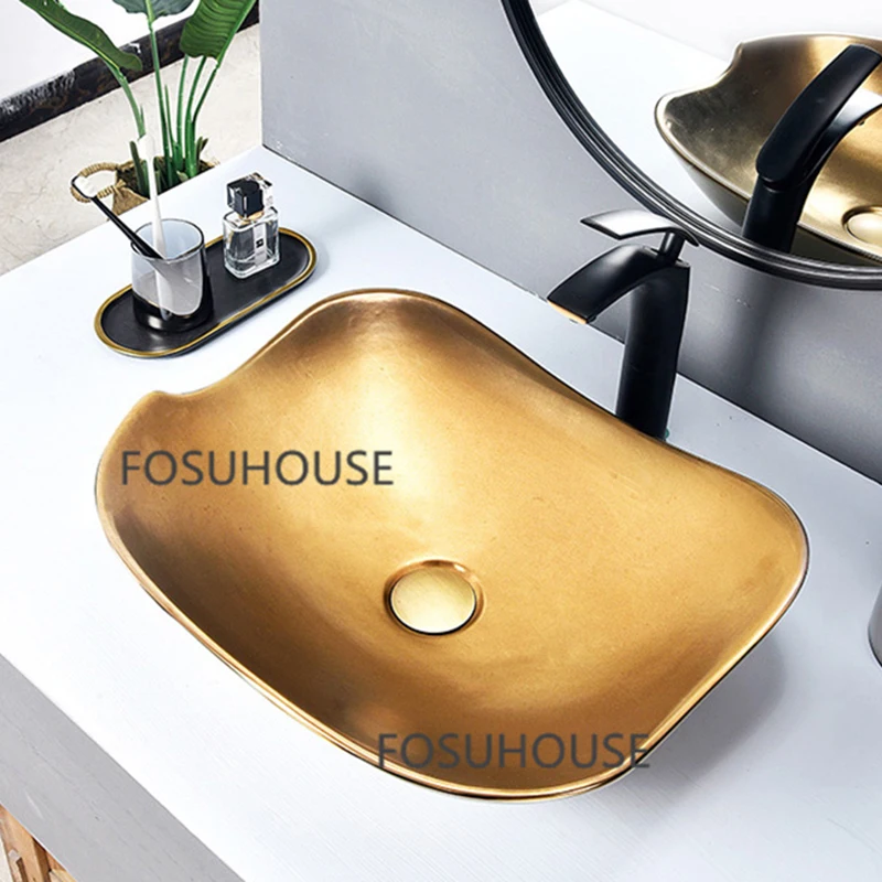 Европейский керамический столешник для раковины в ванную комнату набор