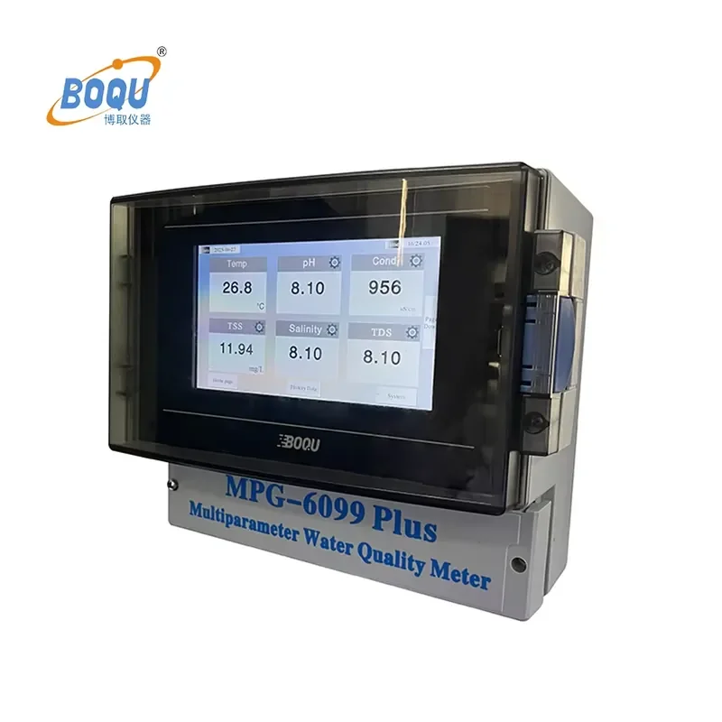 Фото Многопараметрический измеритель качества воды MAF IOT MPG-6099Plus с цифровым измерением pH, EC, DO, TSS, мутности, ХПК, аммиака, температуры и ионов №5