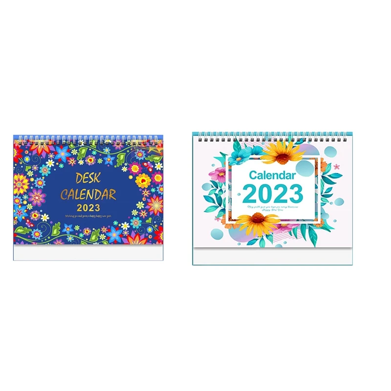 

Маленький настольный календарь 2023, 9 дюймов X 7,3 дюймов, красочный ежемесячный дизайн для планирования и организации дома или офиса