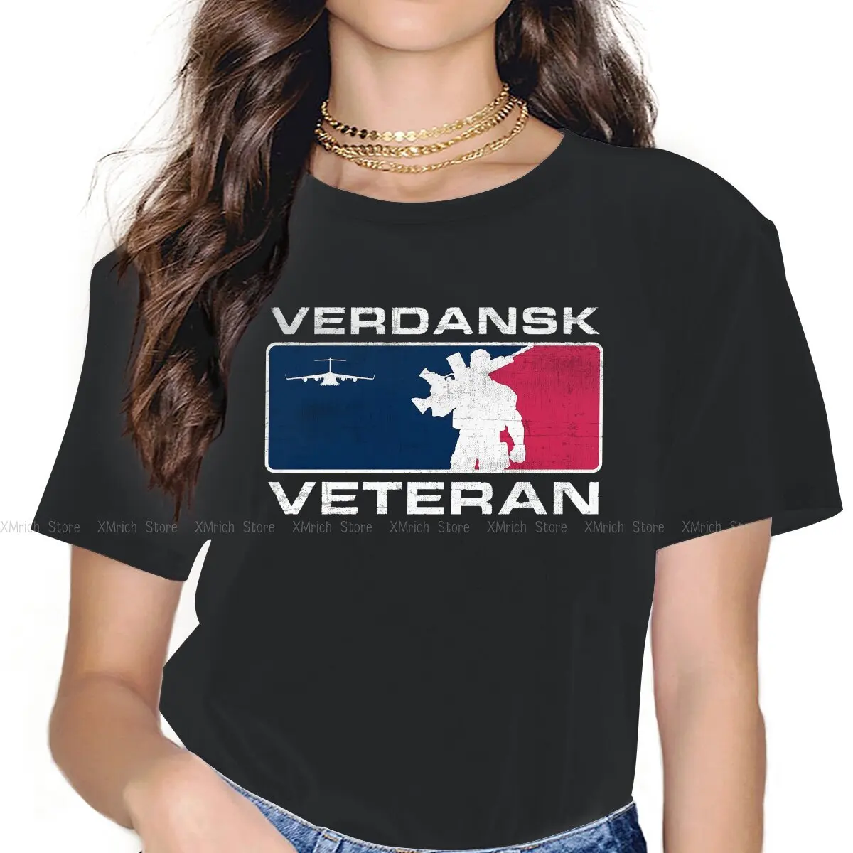 

Verdansk Veteran Women Tshirts COD Warzone Game Aesthetic Vintage Female Clothing Loose Cotton Graphic Clothes