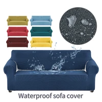 universal size waterproof solid sofa cover stretch all inclusive cover thickened plain home protector 1234 seat sofa covers