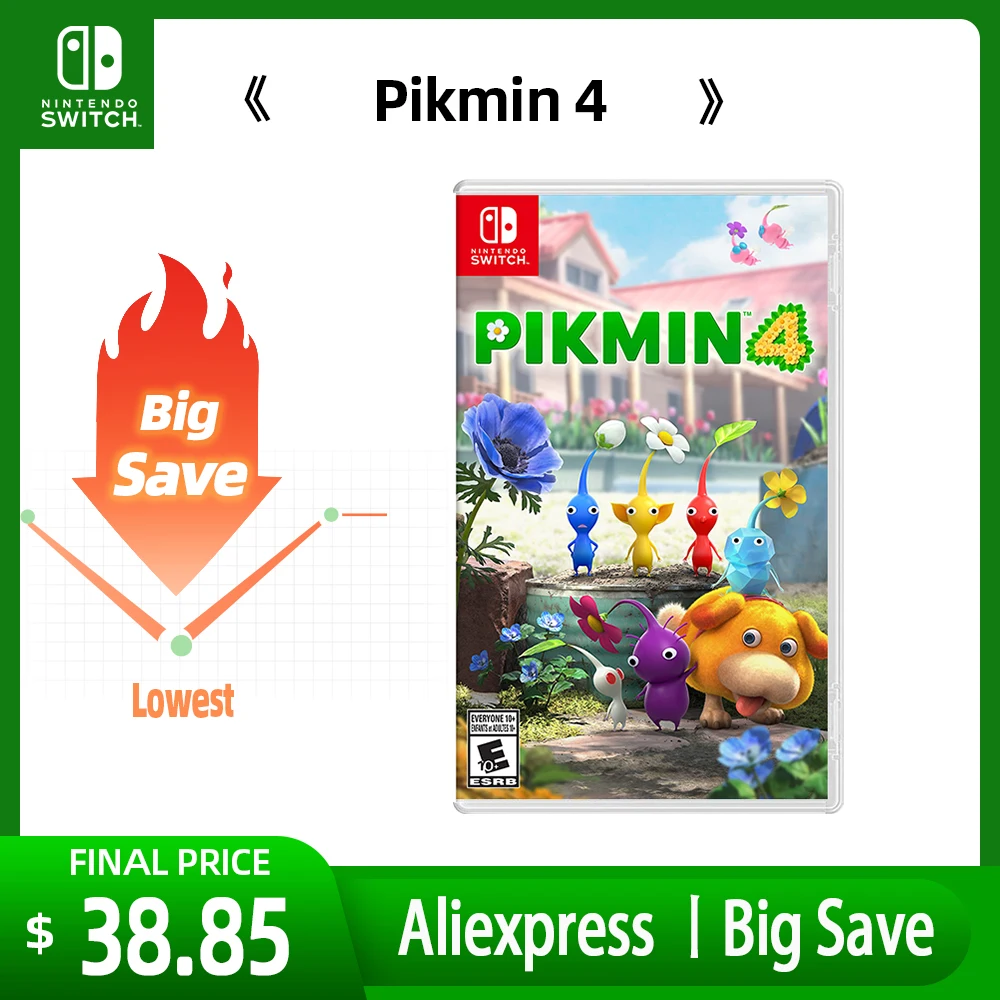 Игровые предложения Nintendo Switch-Pikmin 4-игры физический картридж поддержка телевизора
