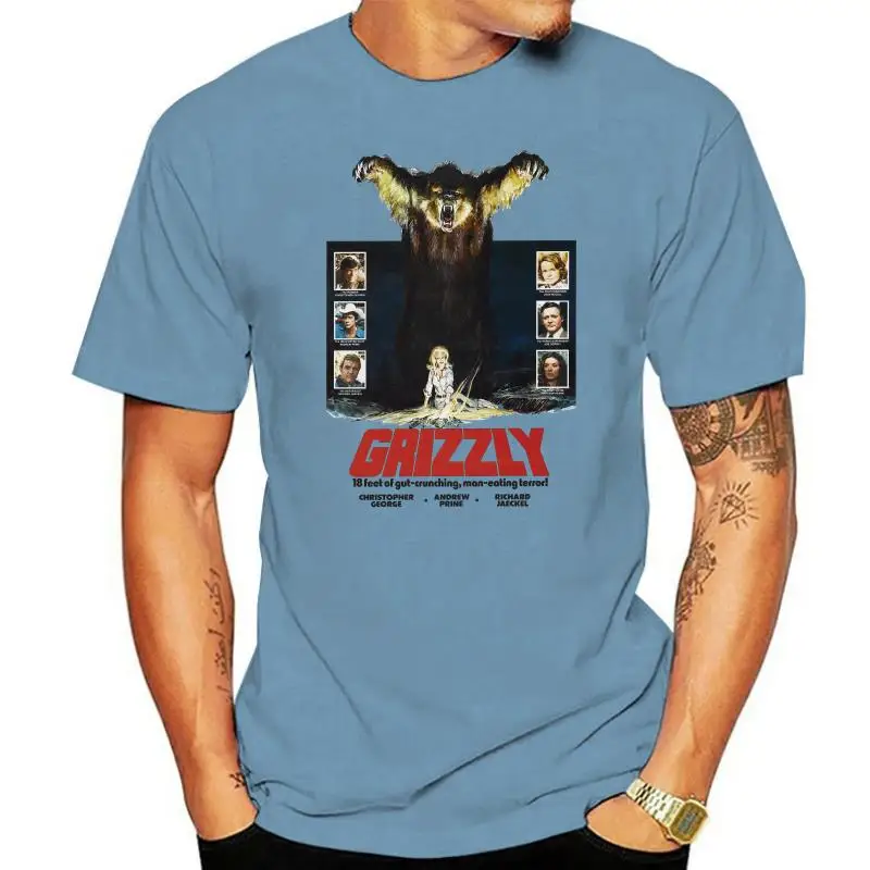 

Grizzly movie poster v3 T-shirt white grey natural all sizes S...5XL