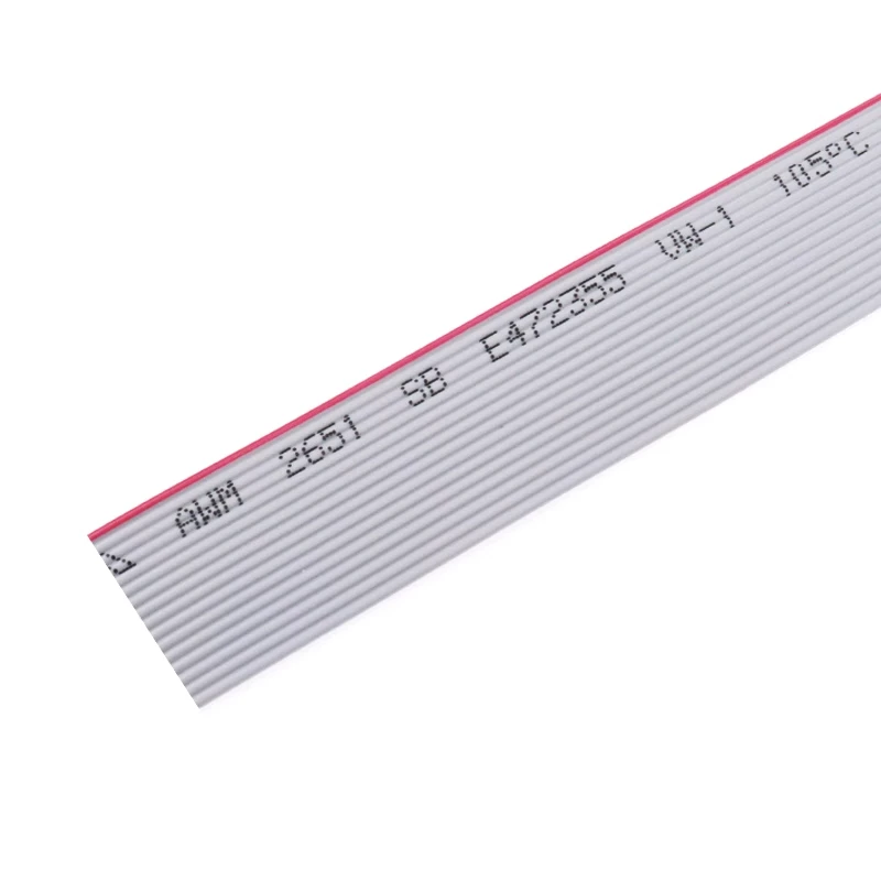 

Серый плоский ленточный кабель для передачи данных AWM2651 28AWG 300В для гнездового разъема FC IDC