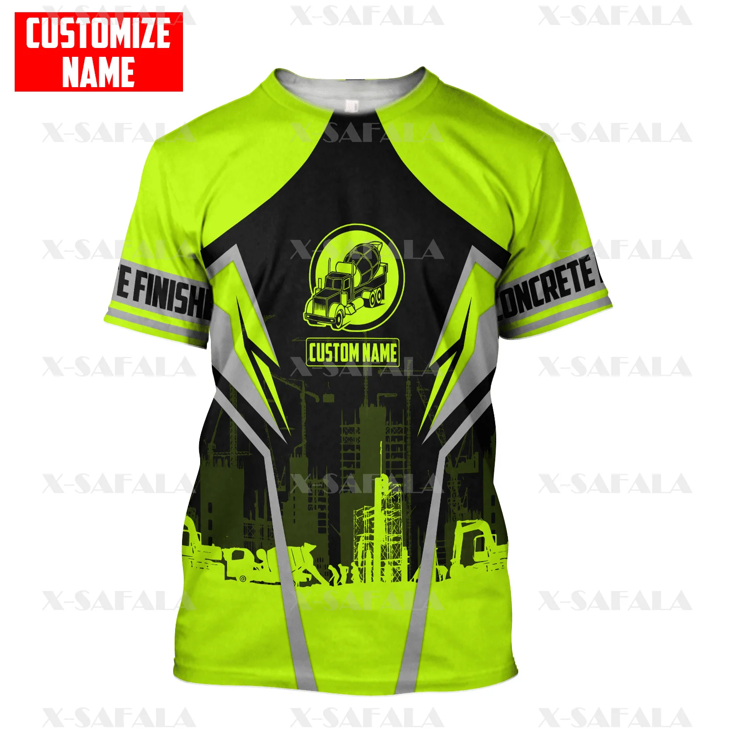 Футболка Мужская/женская с круглым вырезом Рабочая форма 3D принтом из молочного