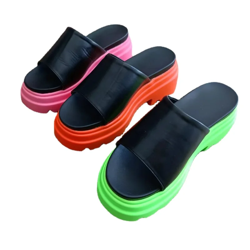 

2023 Fashion Shoes for Women Summer Basic Women's Slippers Outdoor Slippers Women Platform Shoes Ladies Zapatos De Mujer