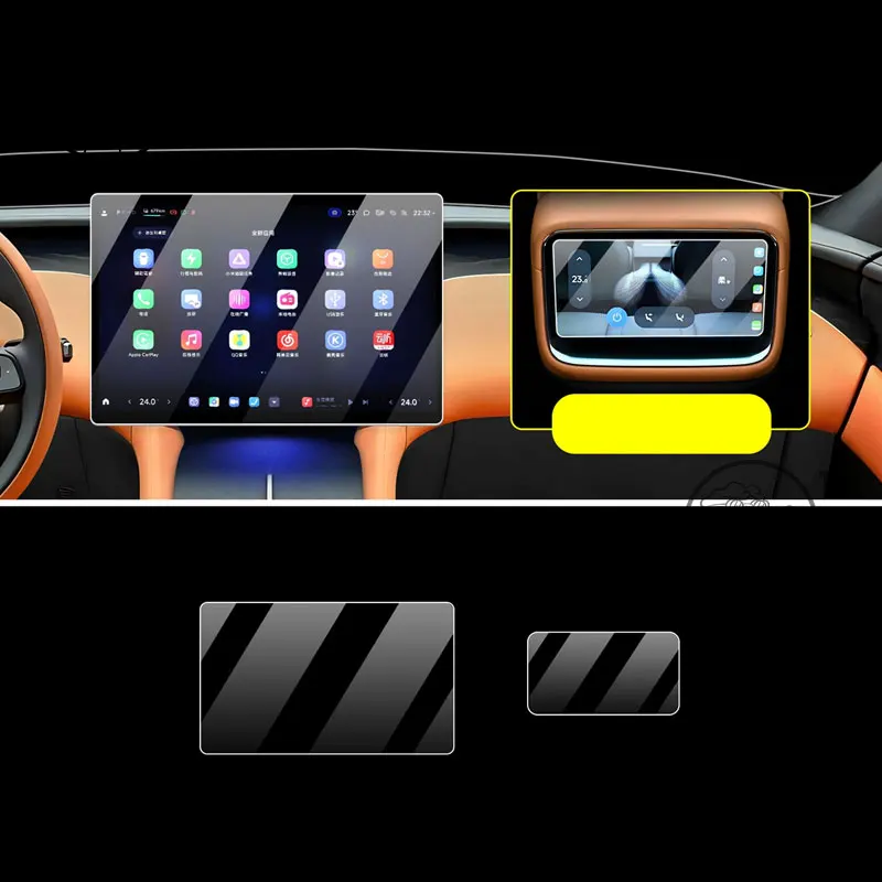 

Для Xiaomi YU7 2025 автомобильная GPS-навигация Защитная пленка для экрана авто интерьерная защитная пленка из закаленного стекла автомобильные аксессуары