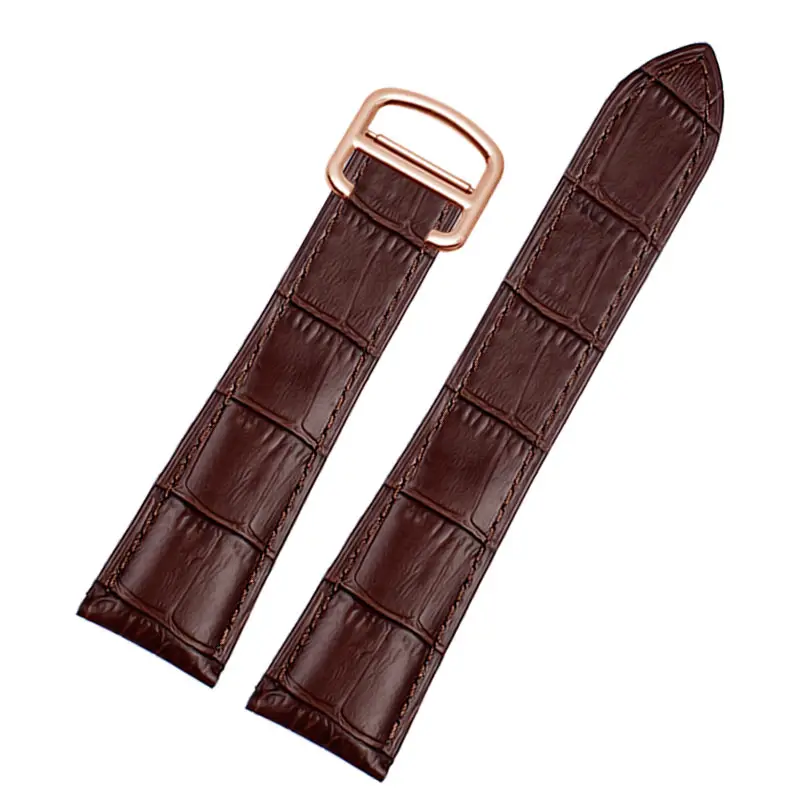 Ремешок из натуральной кожи для Cartier CaliberTankLondonSantos, 16, 17, 18, 20, 22, 23, 25 мм, сменный аксессуар (art.: 3920d1bbfa555) - 3920d1bbfa555