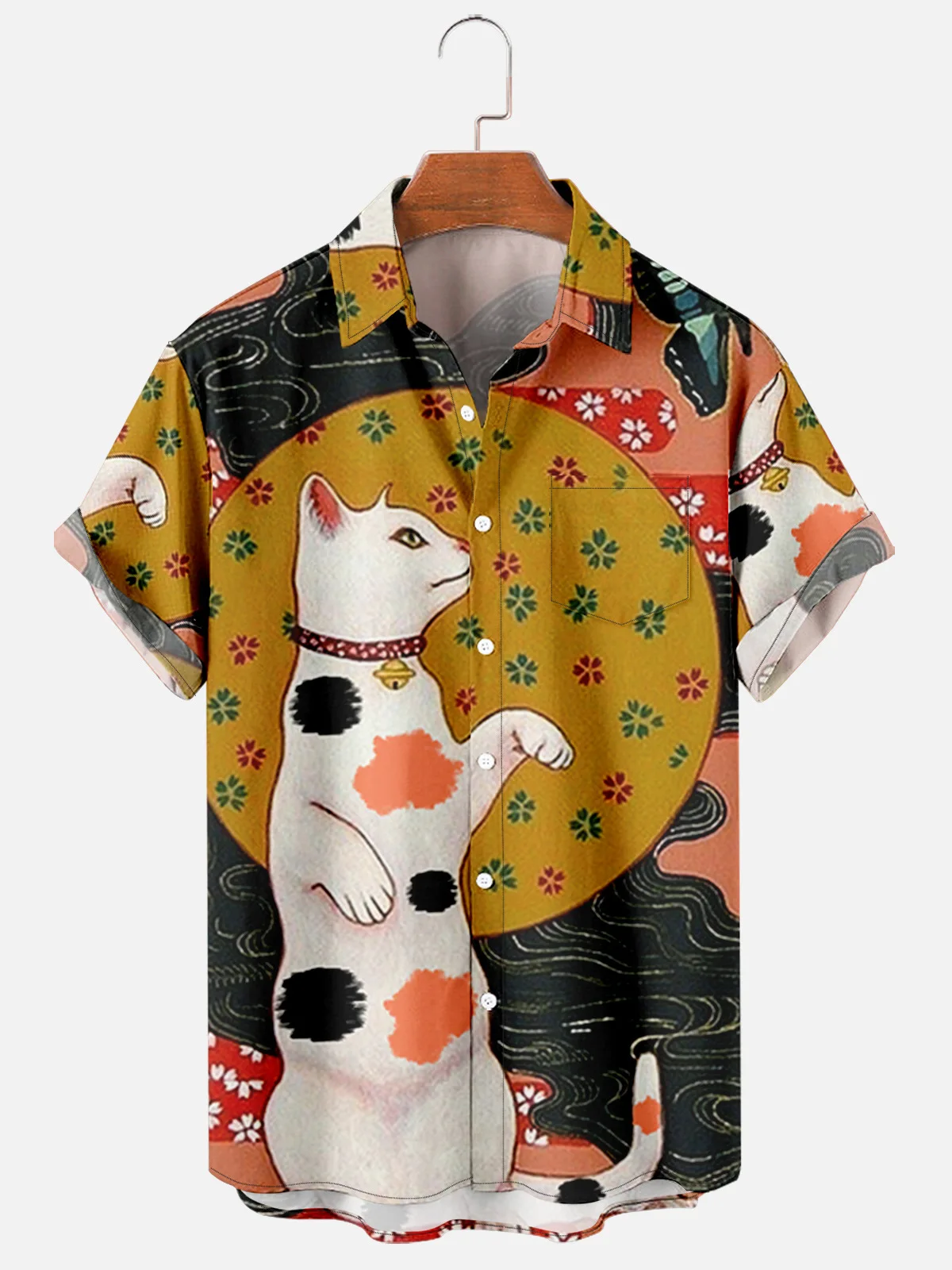 2022 Trend Shirt Men's Retro Style Harajuku Casual Shirt Spring Summer Short Sleeve Luxury Design Fashion Hawaiian Shirt