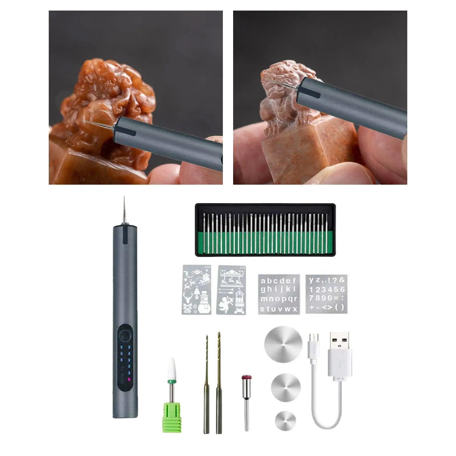 

Электрическая гравировальная ручка 5000-10000-20000 ОБ/мин, портативный фотоинструмент для резьбы по дереву, гравировки камня, «сделай сам», плотник